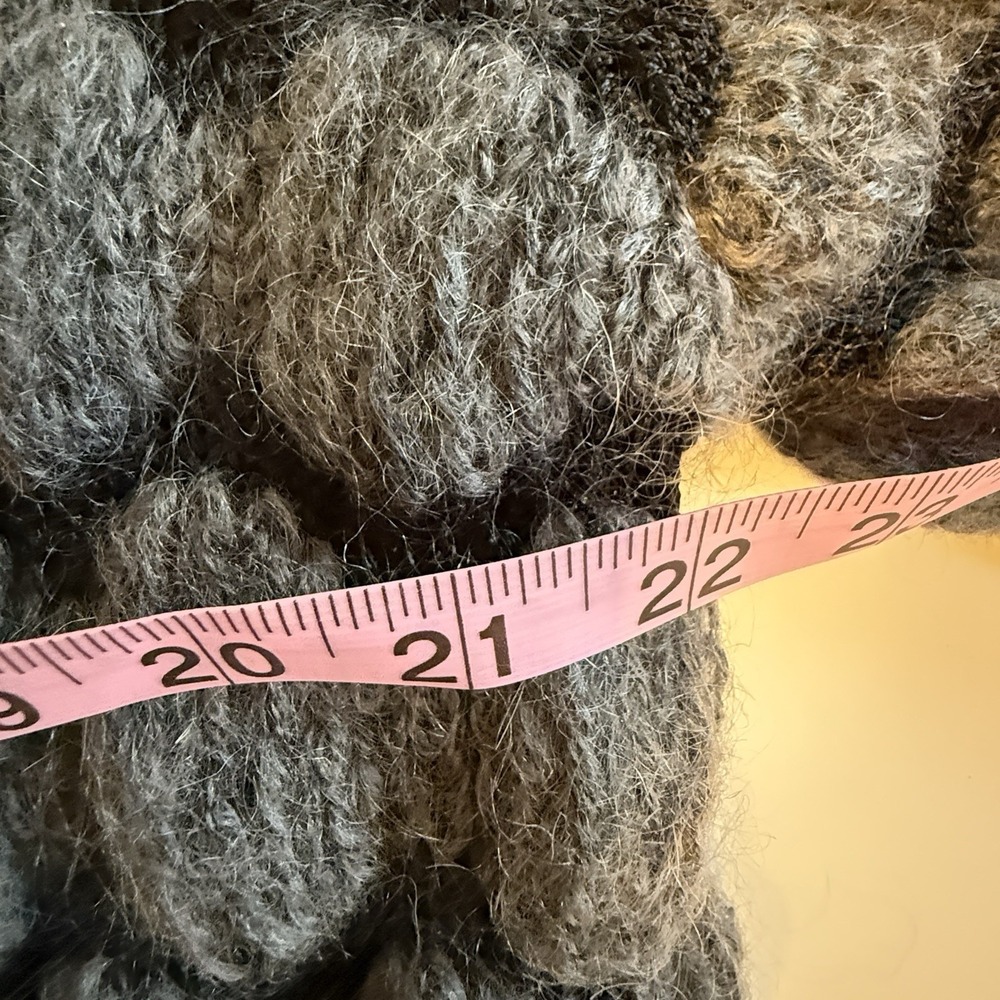 VTG Chunky Fuzzy Open Sweater Jacket Cardigan by Career Franklin - Picture 8 of 11